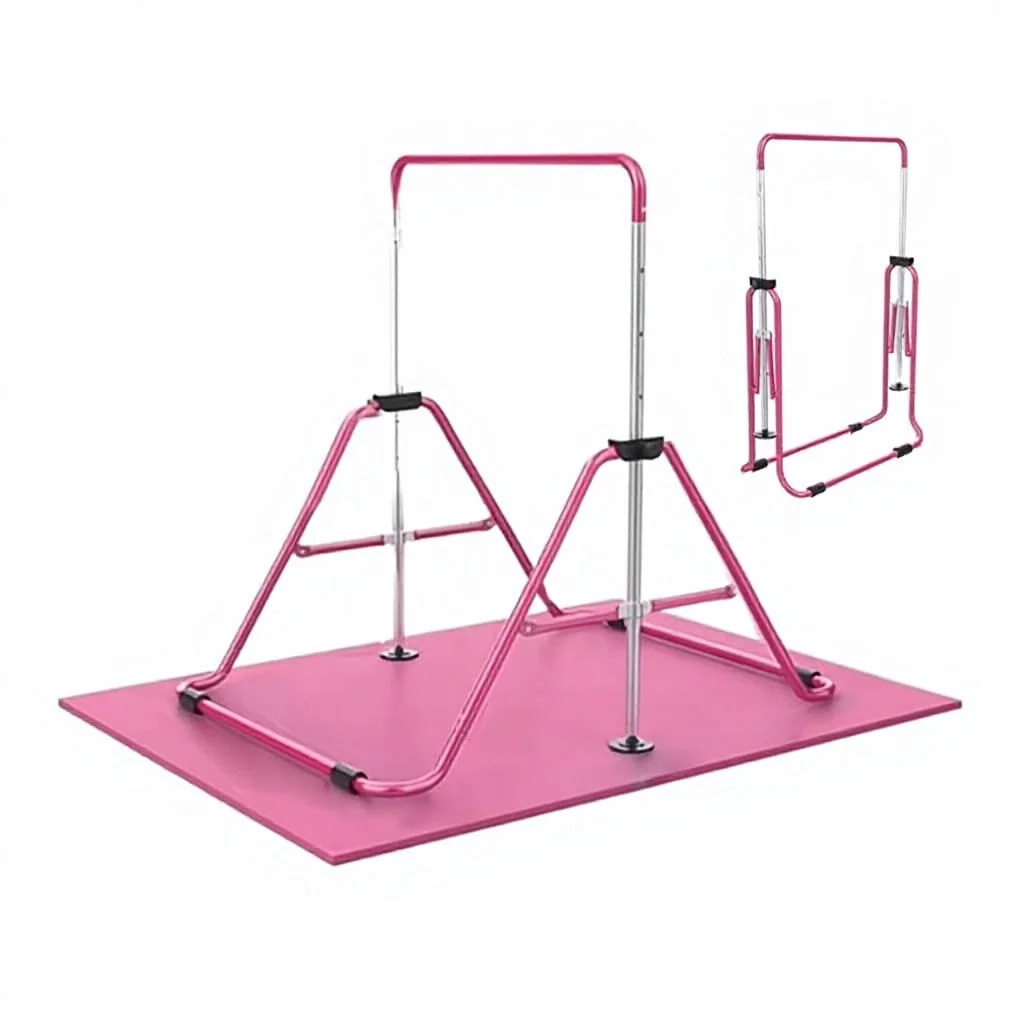 

Wholesale Adjustable 4-Level Children's Gymnastics Indoor Parallel Bars Metal Horizontal Pull Bar for Competitive Training