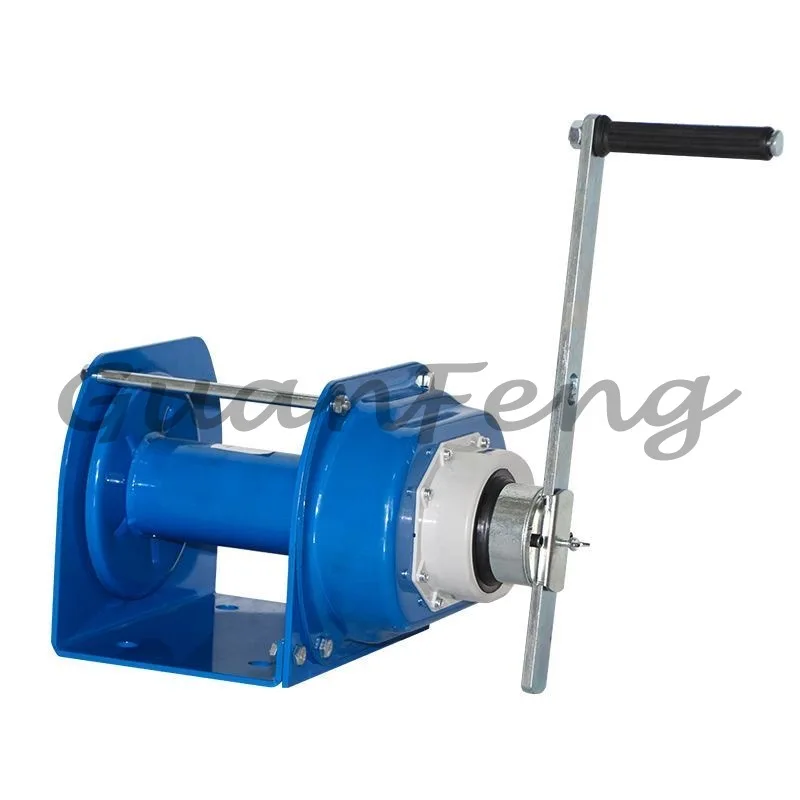 Household Self-Locking Heavy Duty Hand-Crank Winch Manual Self-Locking Type With Brake Traction Machine 0.5T