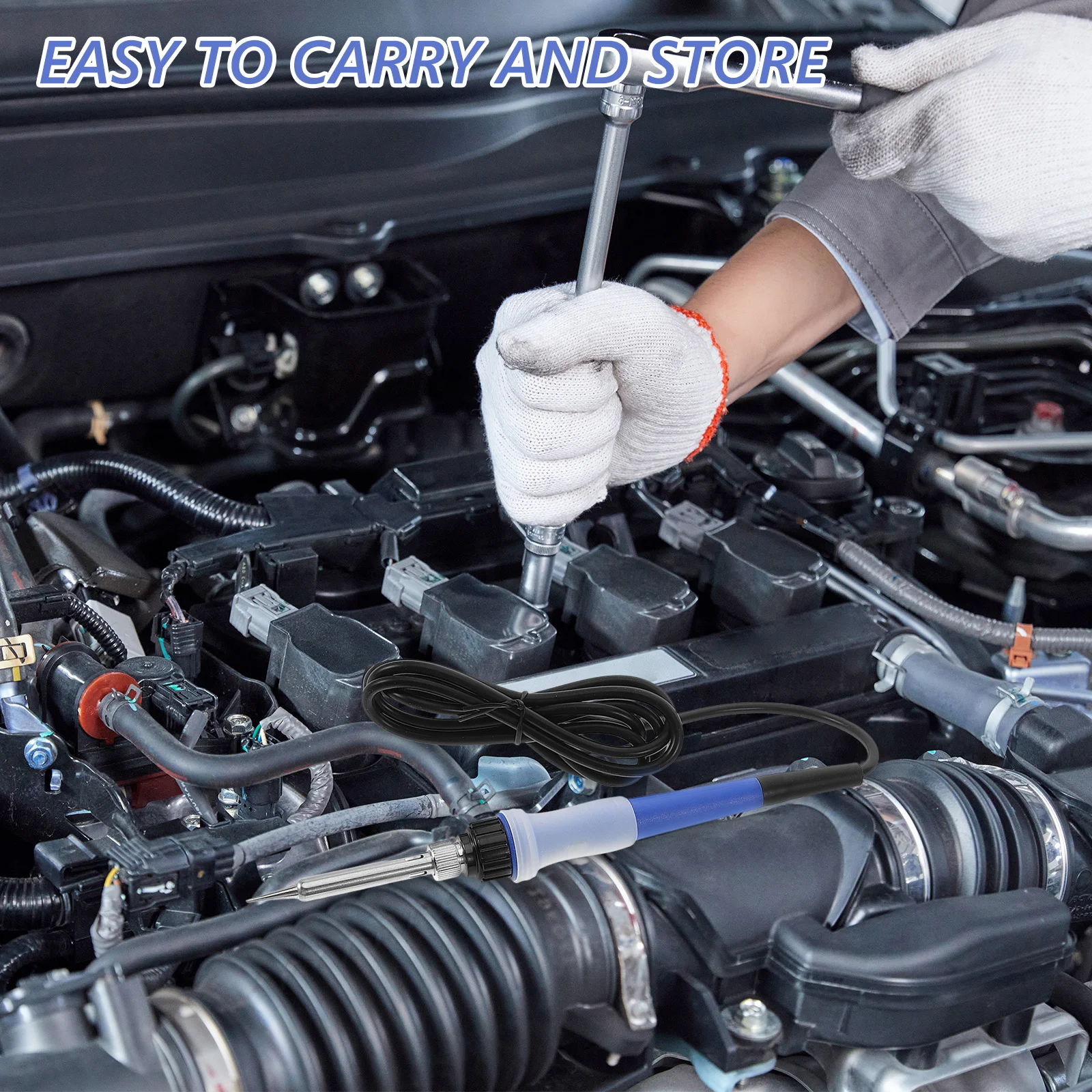 

Portable Car Soldering Iron Dc 12V 24V Low Voltage Heavy Duty Electric Soldering Iron Car Bumper Repair Plastic Repair Welding