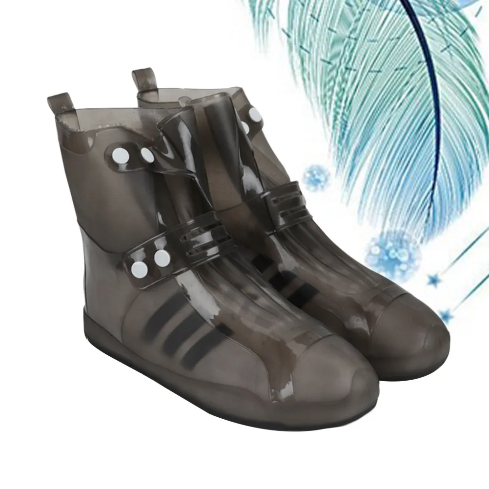 

Waterproof Rain Shoe Covers Black Size 36-37 Foldable Washable Reusable Overshoes For Travel Outdoor Gardening Farming