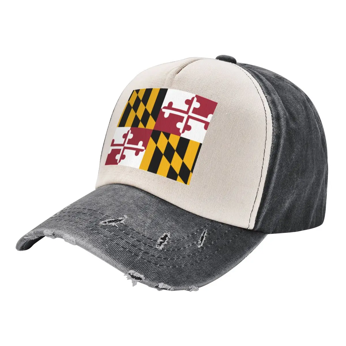 

Flag of Maryland Baseball Cap Rave Men's Caps Women's