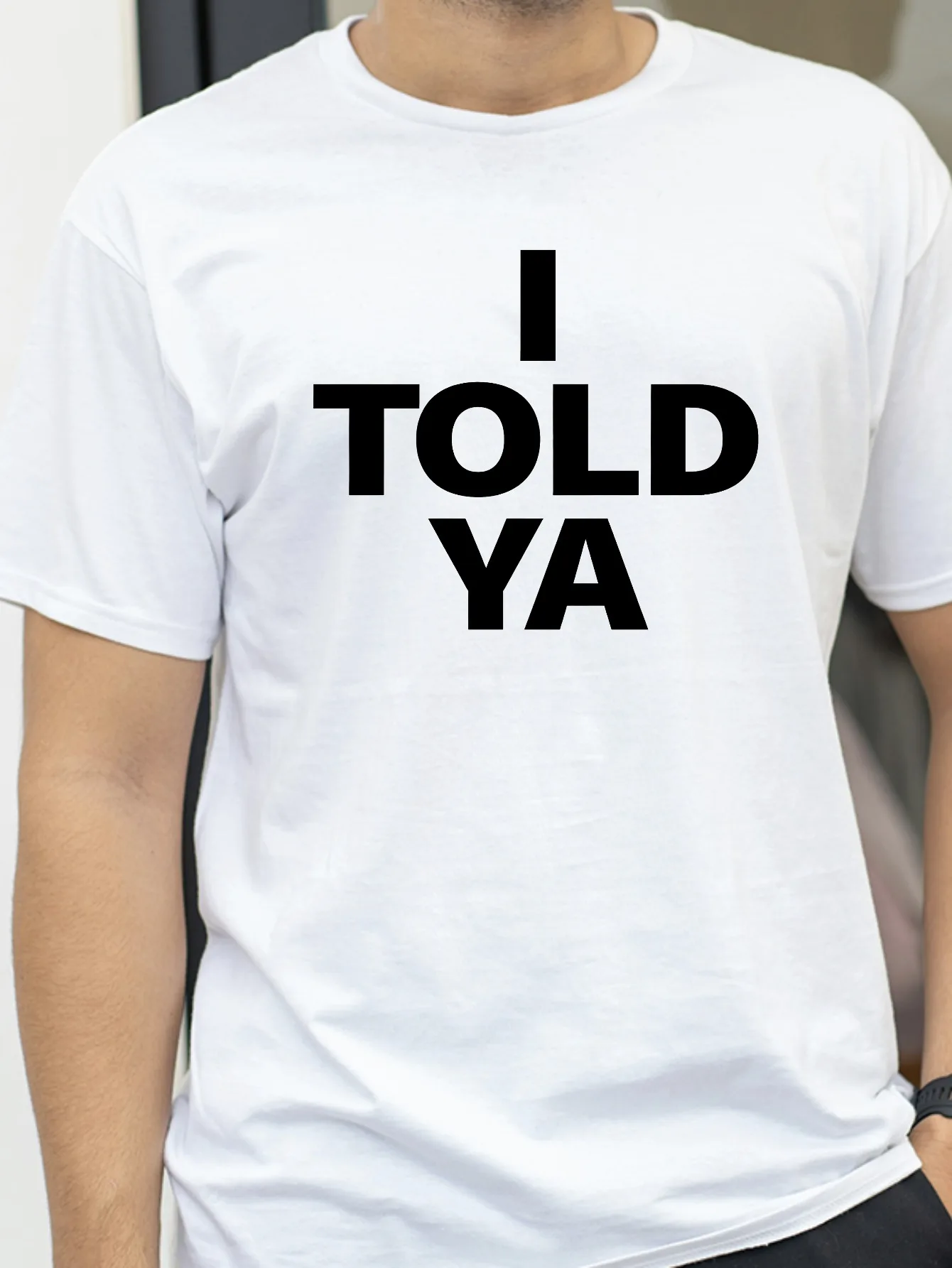 أخبرت يا تشالنجرز تي شيرت الرجال النساء س الرقبة قصيرة الأكمام قمصان المشجعين هدية تنفس قصيرة الأكمام المحملة Y2k الملابس