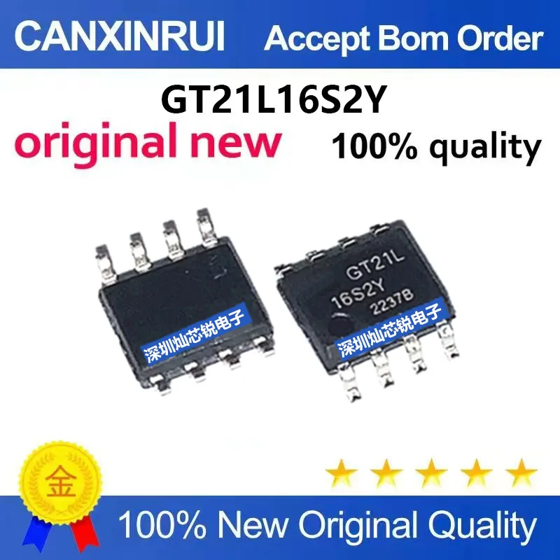 (5-100pieces)Brand new original GT21L16S2Y 16S2Y-S SMD SOP8 Simplified Chinese dot matrix font IC chip