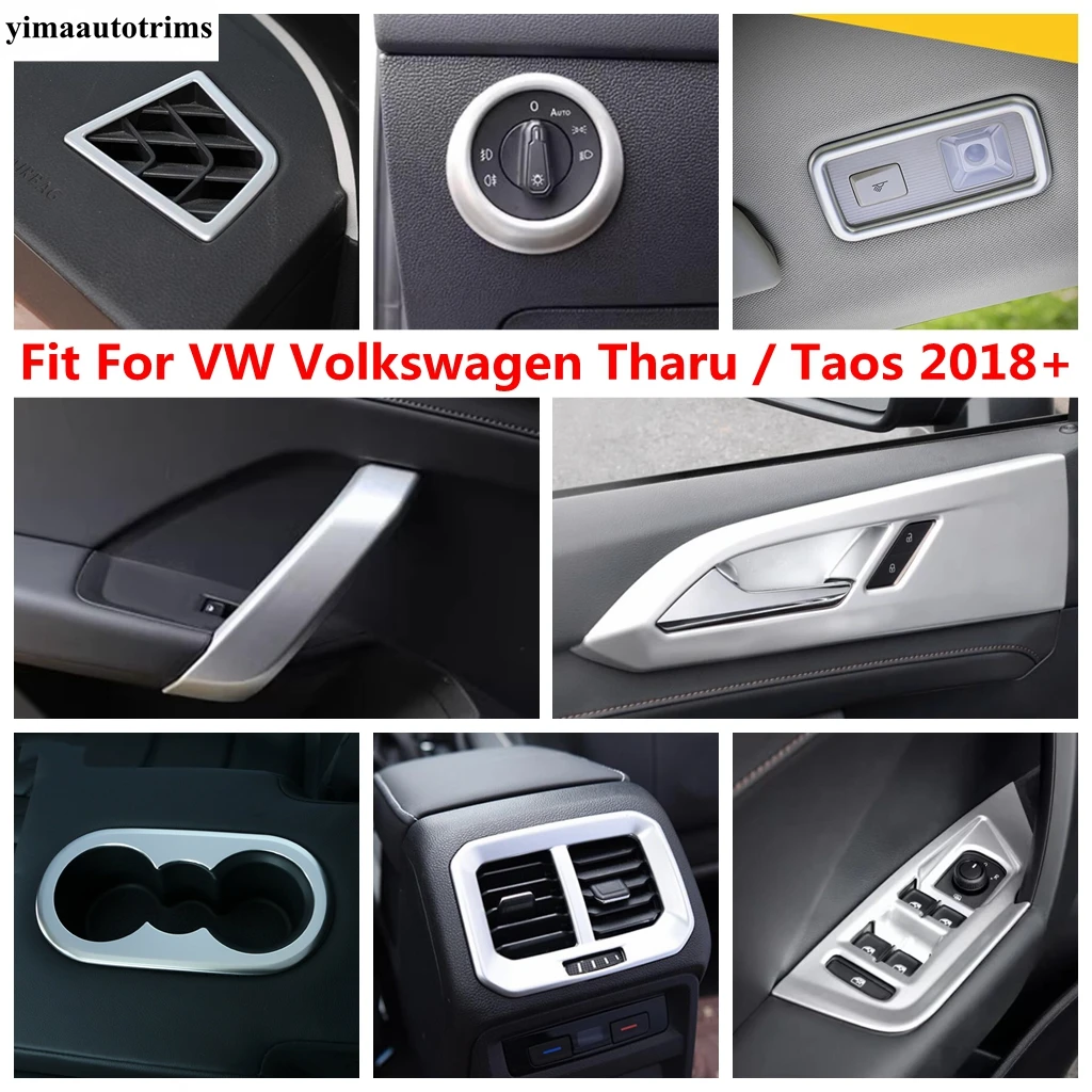 

Water Cup / Read Light / Head Light / Window Lift / Air AC Cover Trim ABS Accessories For VW Volkswagen Tharu / Taos 2018 - 2023
