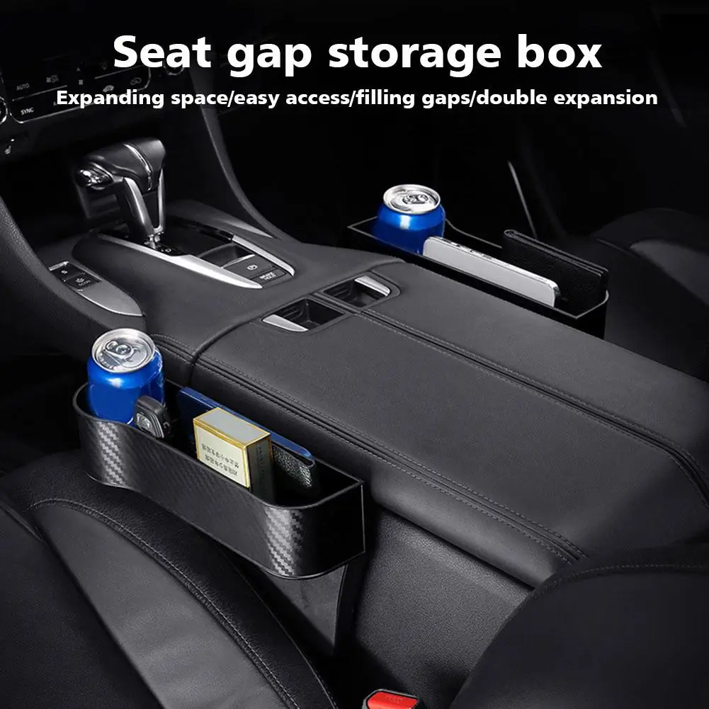 Universal Car Storage Box Organizer Car Seat Organizer Slit Phone Pocket Holder Pocket Organizer Seat Catcher Card Gaps J3J9