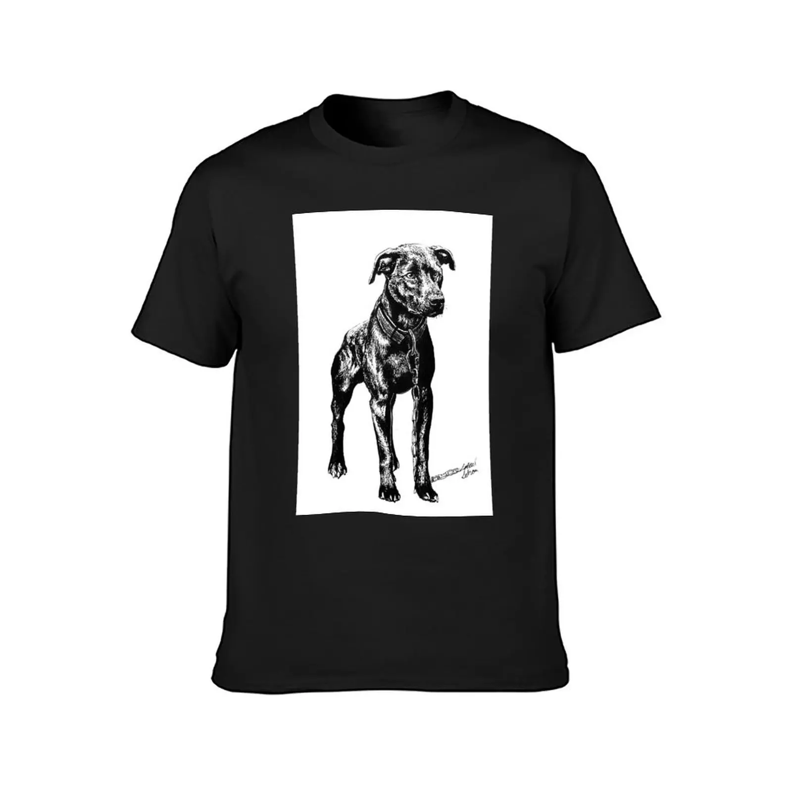 American Pit Bull Terrier Inked T-Shirt tees customs t shirts for men cotton