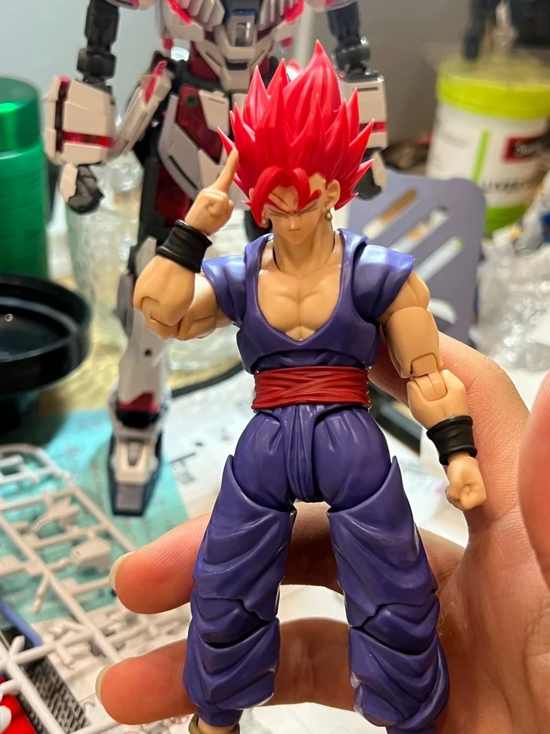 

Custom Dragon Ball Z SHF Super Saiyan God SSG Ultra Instinct Vegetto Heads Accessories Headsculpt Anime Action Figures Toys