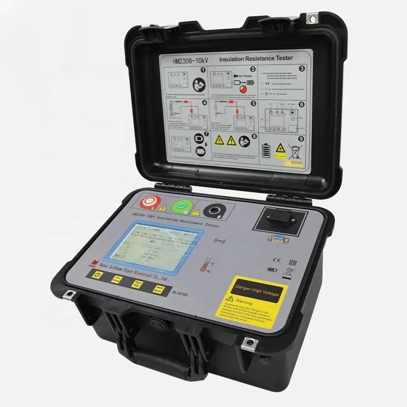 10kv High Voltage Automatic Digital Ohm Meter Megameter Electrical Testing Meter Megohmmeter Insulation Resistance Tester