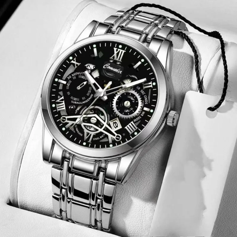 Men's Hollow Fashion Trend Luminous Quartz Watch