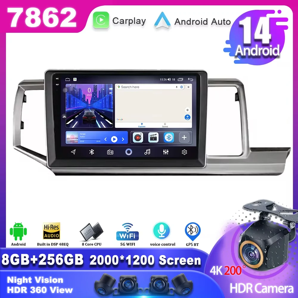 

Car Radio Android 13 For Honda Stepwgn 2.0 RK 2009-2013-2015 Multimedia Video GPS Player BT Carplay 7862CPU auto radio No 2din