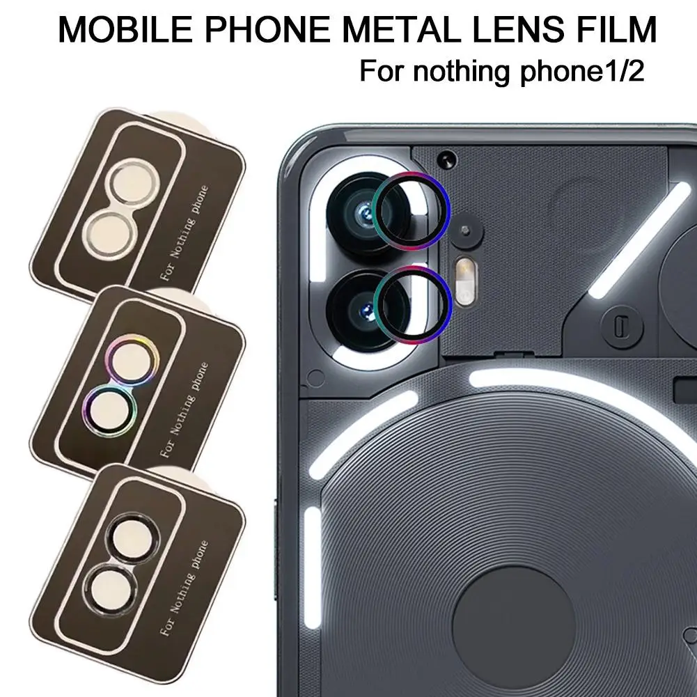 Phone Camera Lens Metal Protector Film For Nothing Phone 2 1 Camera Lens Protection Cover Waterproof Scratch-resistant U2B4