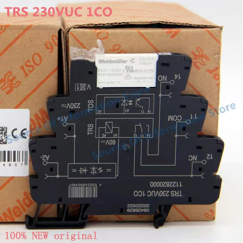 

Weidmüller 1122820000 Relay Module TRS 230VUC 1CO Slim Design for Efficient Switching Applications