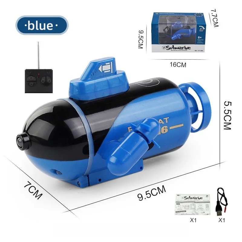 Mini onderzeeër afstandsbediening kleine nucleaire onderzeeër bootmodel aquarium duiken onder op elektrisch speelgoed