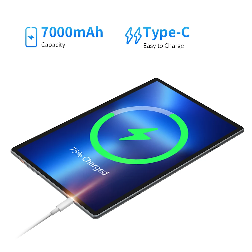 Teclast M40 Pro 10.1 Inch Android 12 Tablet 8GB RAM 128GB ROM 1920x1200 FHD T616 8 Cores GPS Type-C Metal Body 4G LTE Dual SIM