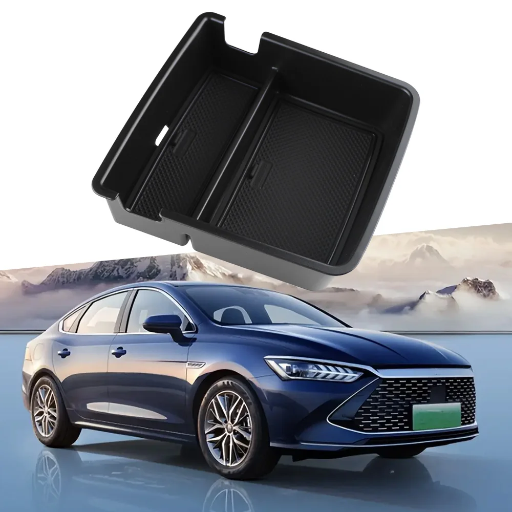 

For BYD QIN PLUS Destroyer 05 Car Armrest Storage Box ABS Center Console Organizer Stowing Tray Interior Accessories