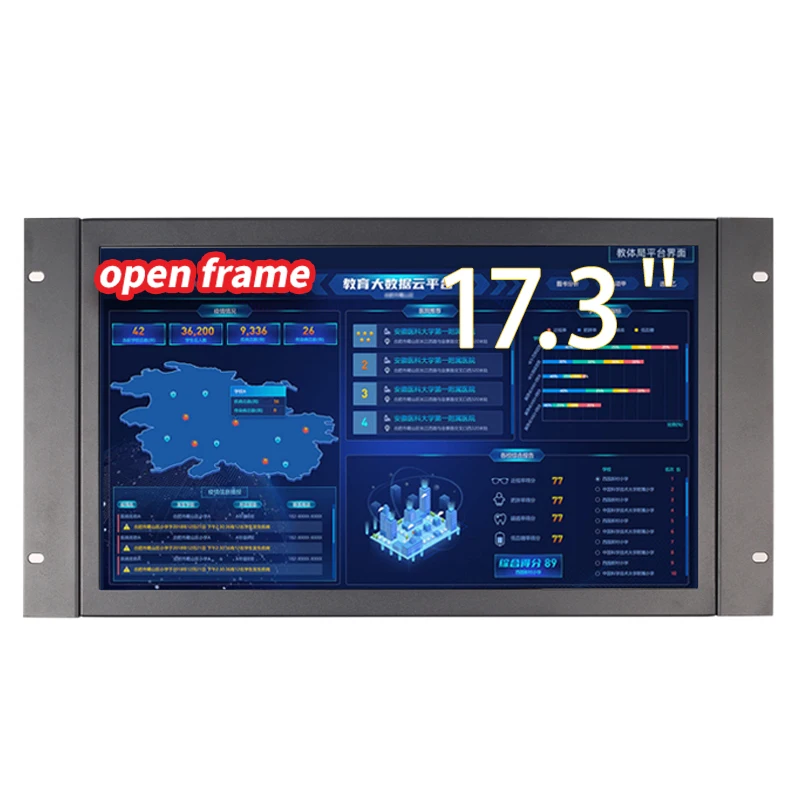 

17 Inch Widescreen 1920x1080 Touchscreen Open Frame Embedded Resistive/Capacitive VGA DVI HDMI 1080P Touch Monitor Display