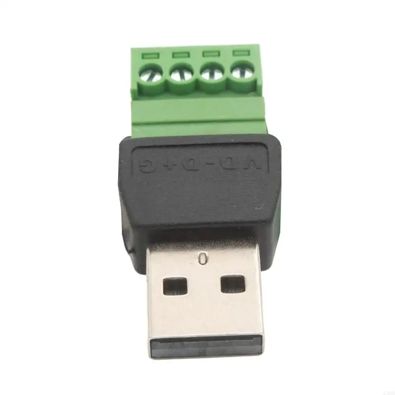 

Screw Terminals USB2.0 Connectors Male Adapter for Data Cable Repair Part 24BB