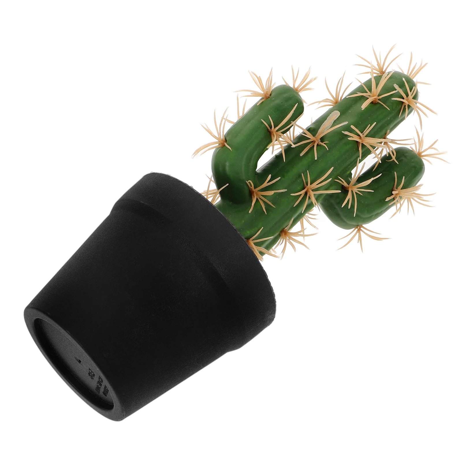 

Artificial Succulent Cactus Decor Lifelike Plastic Plants Home Adornment Faux Bonsai Plant Cartoon Style Table Potted Greenery