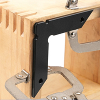 Ganwei 2PCS (Pair) of Aluminum Clamping Square (clamps not included) L-shaped wooden panel splicing and fixing clamping tool