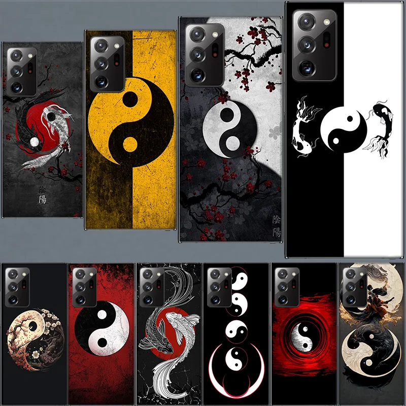 Eight Diagrams Taiji Yin Yang Case for Samsung A05S A55 A35 A25 A15 Galaxy Note 20 Ultra 10 Lite 9 8 M12 M11 M30S M52 M51 M32 M3