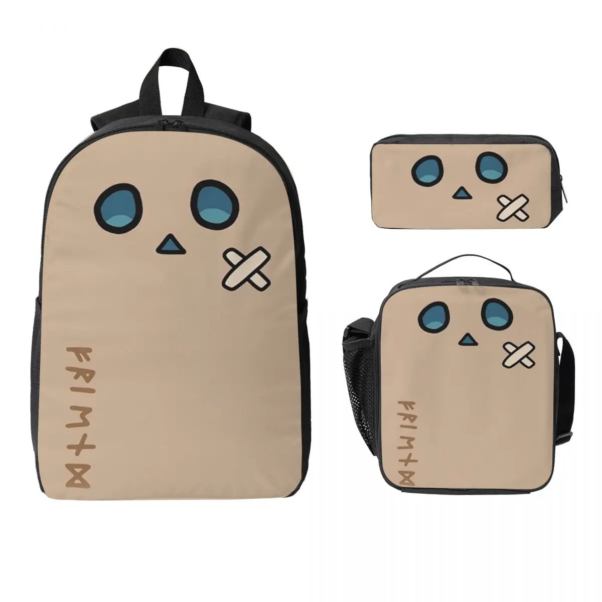 Hololive Production Fictitious Virtual Youtuber Vtuber Nanashi Mumei Mascot Backpack BookBag 3ps Insulated Lunch Bag Pencil Case