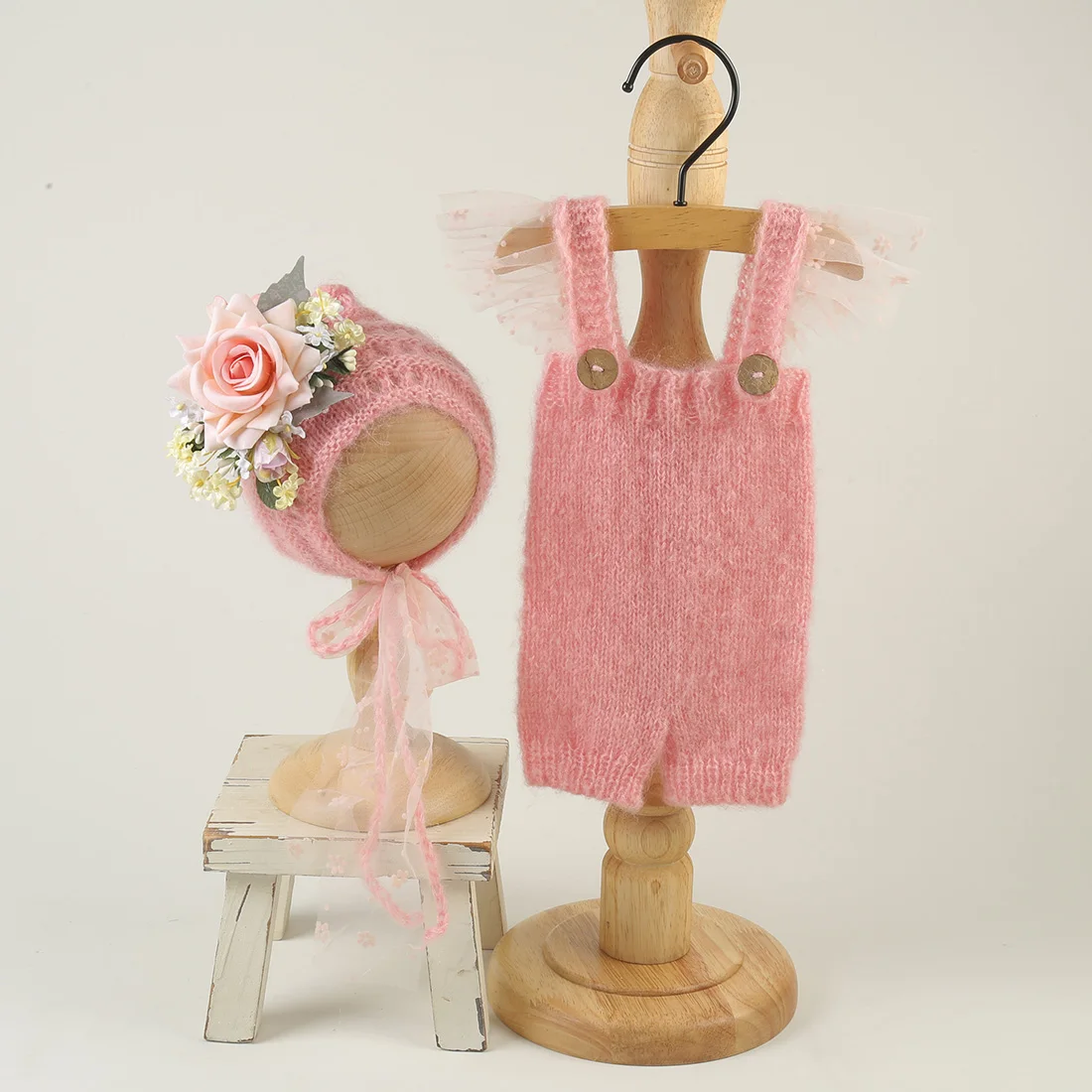 

Новый вязаный детский наряд, реквизит для фотосъемки новорожденных, комбинезон для младенцев, комплект одежды, реквизит для фотосессии