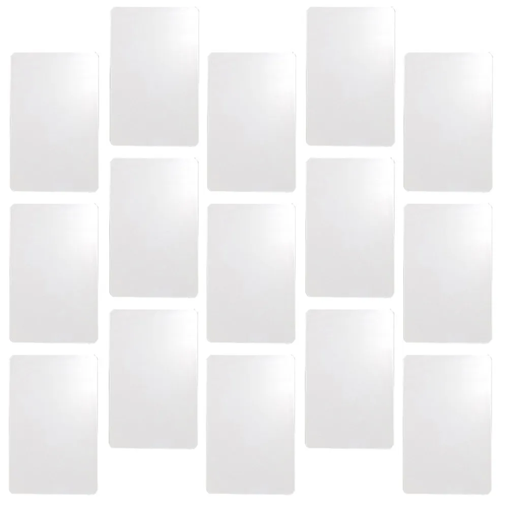 50Pcs PVC White Vintage Style Blank Dual-Side Plastic Tags Price Name Tags Gift DIY Labels Handpaint Craft Card Ornament