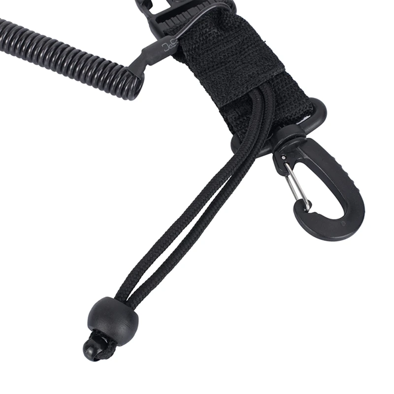 Camera Housing Carry Lanyard Spring Coil Camera Scuba Diving Lanyard With Quick Release Buckle Diving Anti Losing Rope