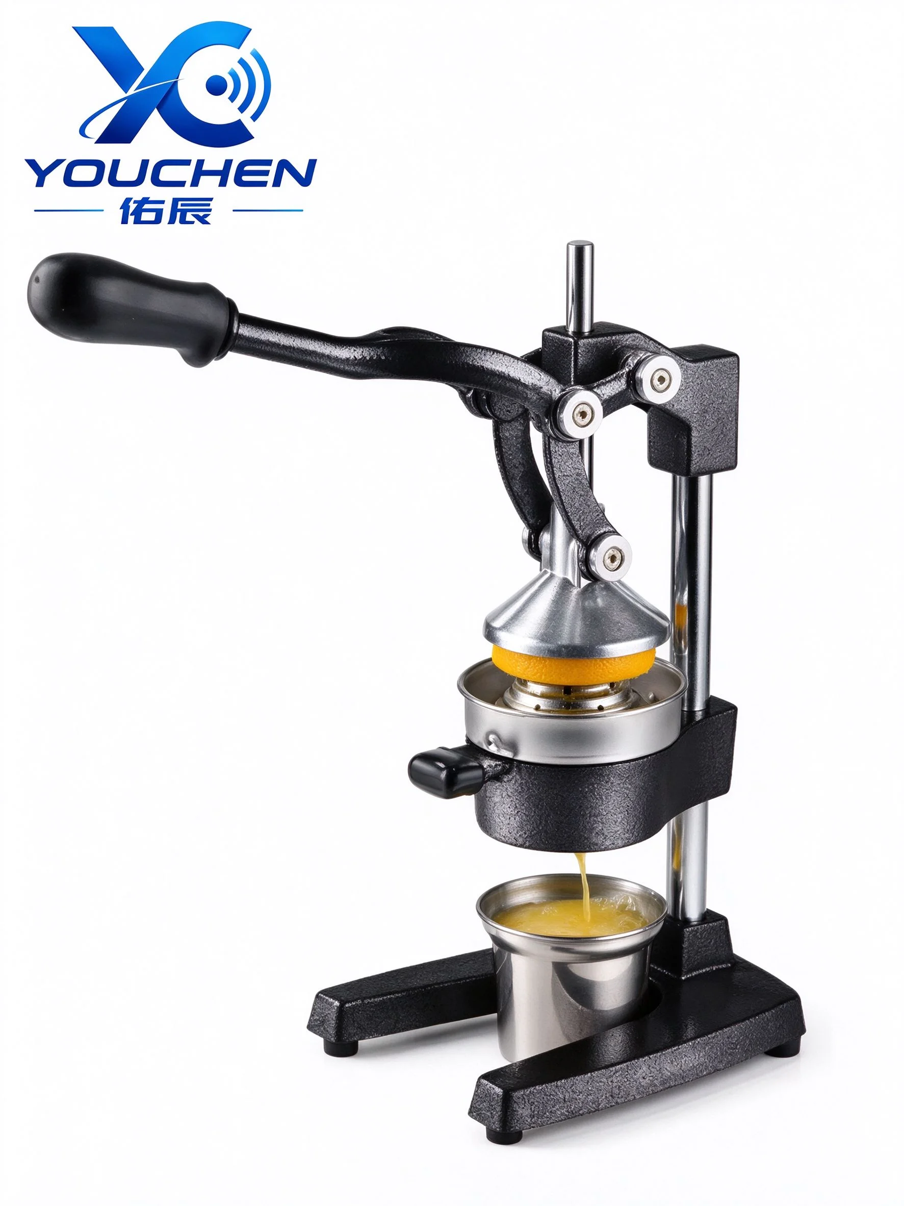 Commercial Manual Juicer Cast Iron Orange Lemon Pomegranate Squeezer Stainless Steel Hand Press Citrus Juicer