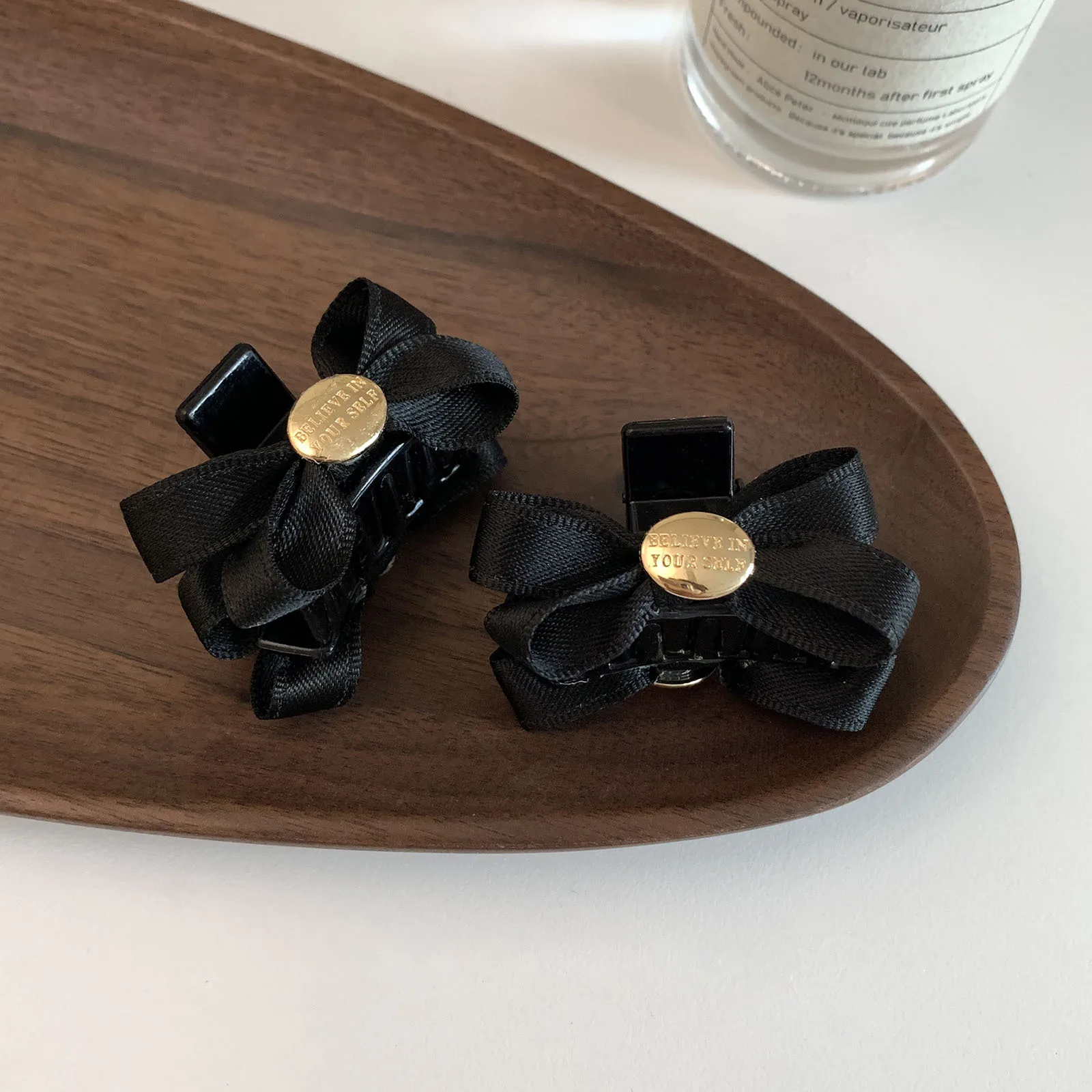 2024 New Mini Fashion Bow Knot Hair Claws For Women Small Size Korea Style Elegant Lady Handmade Satin Bow-knot Hair Clamps Set