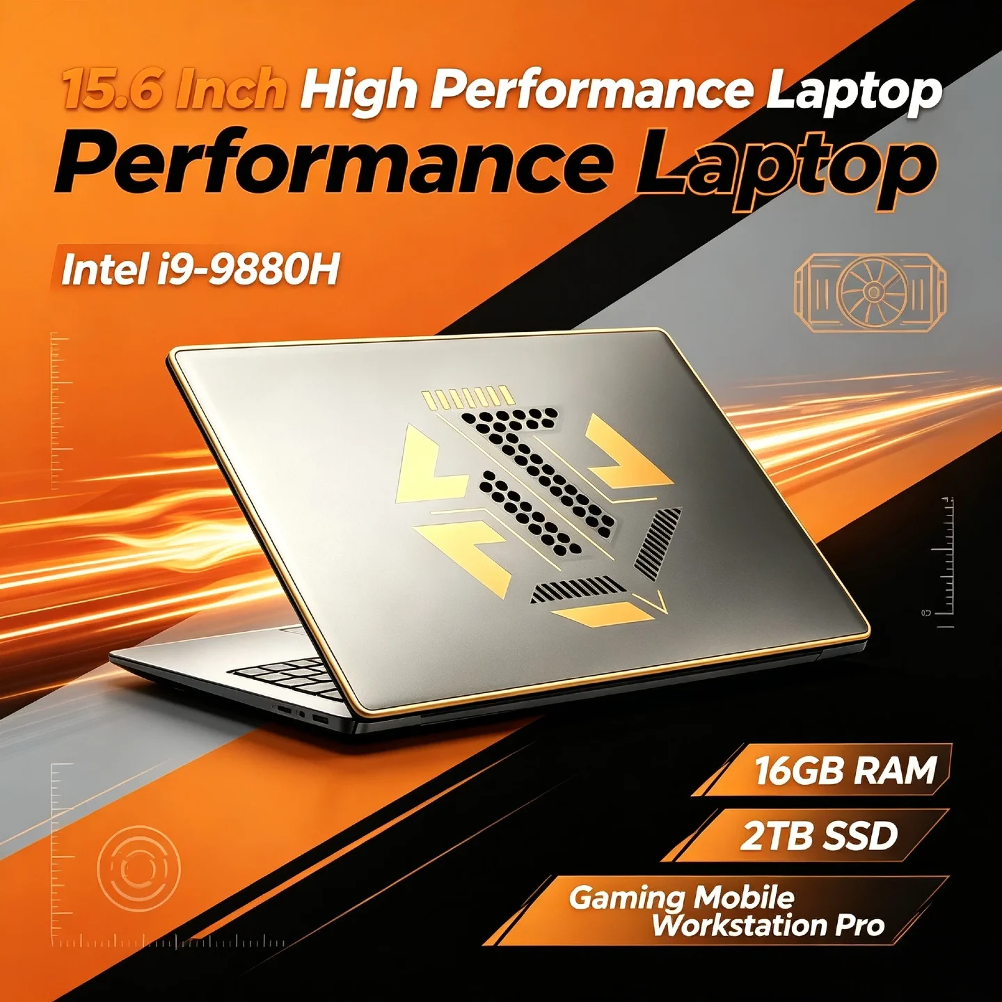 New Intel Core i9-9880H 32GB RAM 2TB SSD 15.6