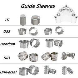 5Pcs Dental Guide Sleeves Guided Drill External Irrigation Oss/DIO/DEN/ITI/Universal