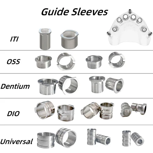 Manguitos de guía Dental, taladro guiado, riego externo, Oss/DIO/DEN/ITI/Universal, 5 uds.
