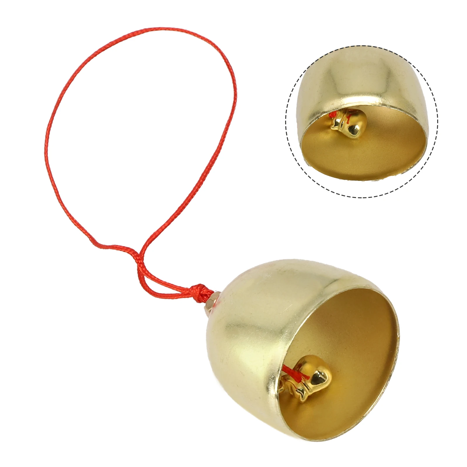 1pc Rame Puro Campana di Metallo Campana di Vento Ciondolo Antifurto Campanello per Porta 2.7*2.9 cm Per Il Compleanno di Nozze Decorazione Della Festa di Natale