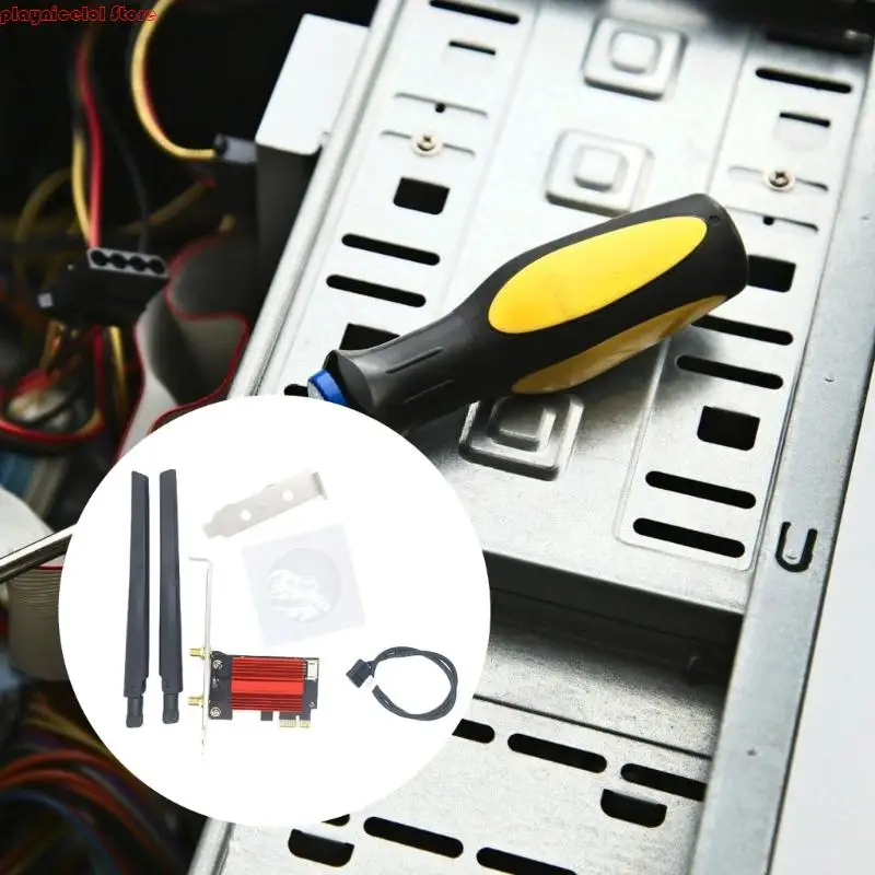 E8BA PCIE 무선 어댑터 WiFi 5 네트워킹 카드 802.11AC 1200MBPS 더블 밴드