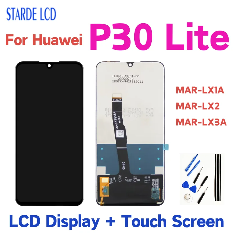 TFT 6.15” For Huawei P30 Lite LCD Display Touch Screen Assembly For Huawei P30lite MAR-LX1A MAR-LX2 MAR-LX3A Replacement