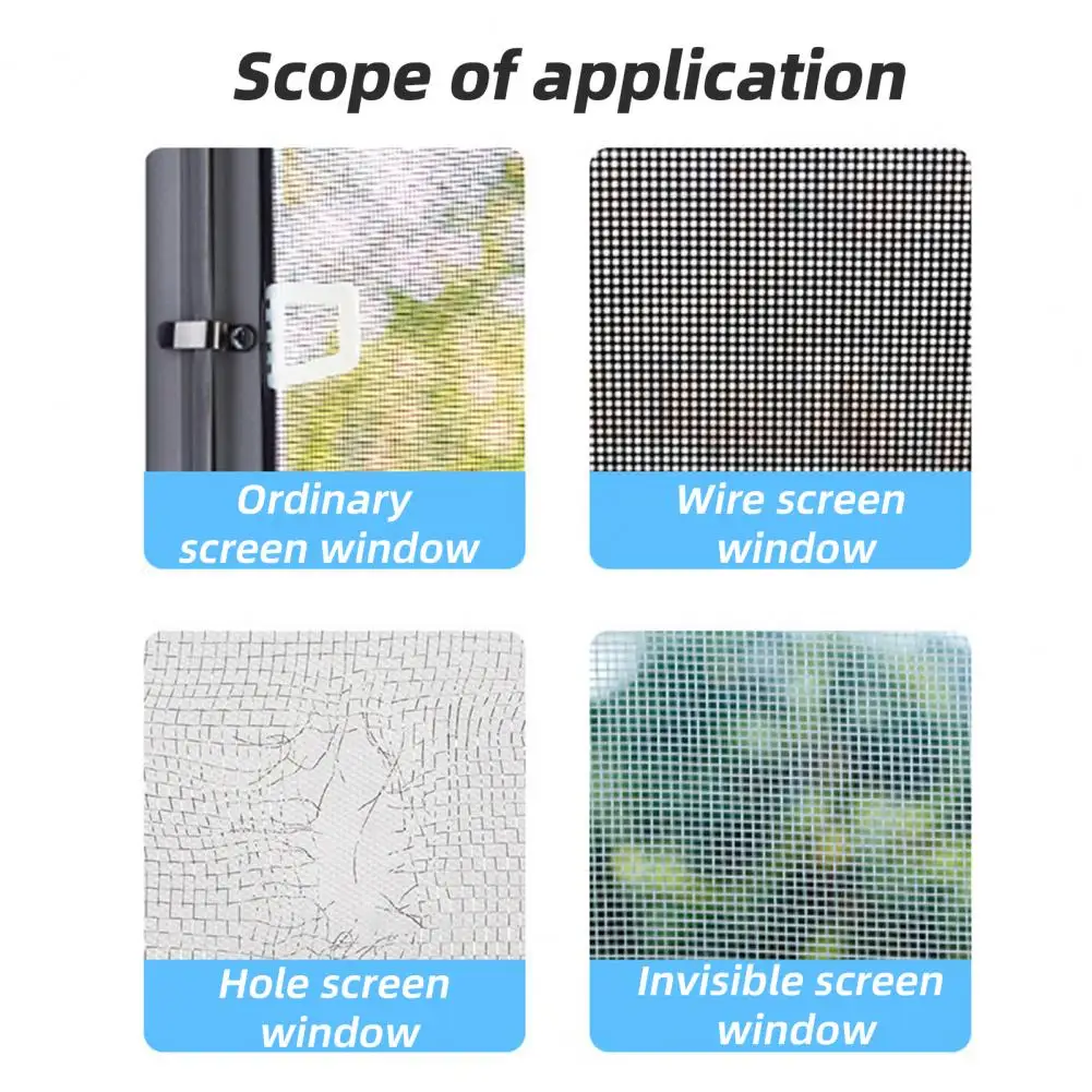 

Long Screen Tape 200x5cm Window Screen Repair Tape Waterproof Heavy Duty Adhesive Patch for Screen Tears Holes Door Mesh Repair