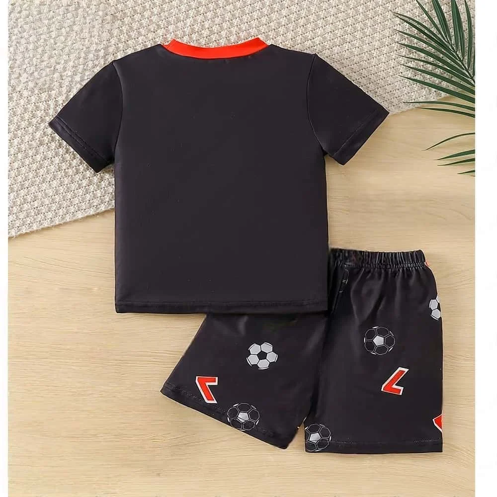 Modische Sommer-Sonderedition Ronaldo # 7-teiliges Kinder-T-Shirt-Shorts-Set Fußball Freizeit-Sporttrikot-Set Eltern-Kind-Outfit – Detail 5