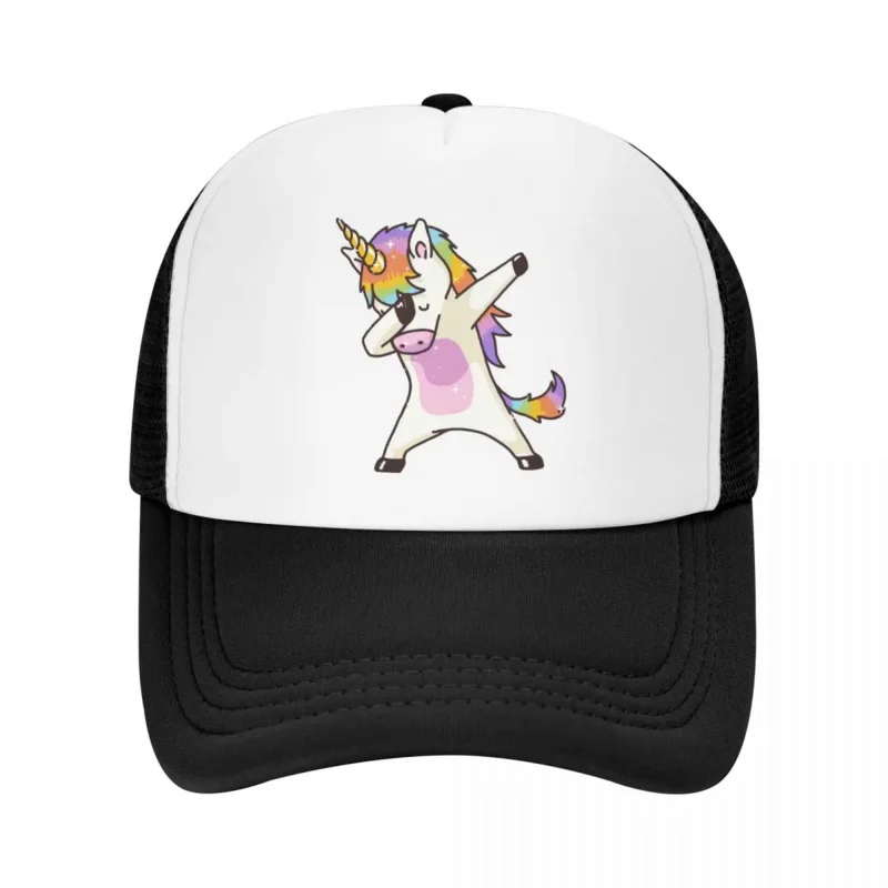 Y2K Custom Dabbing Unicorn Baseball Cap Sports Women Men'S Adjustable Trucker Hat Spring Snapback Caps