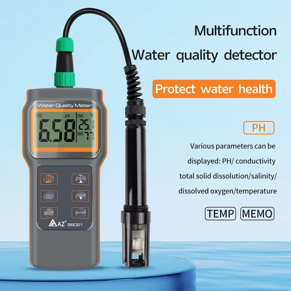 High Precision AZ-86021 Water Quality Device Dissolved O xygen Meter Detector For Fresh&Sea Water