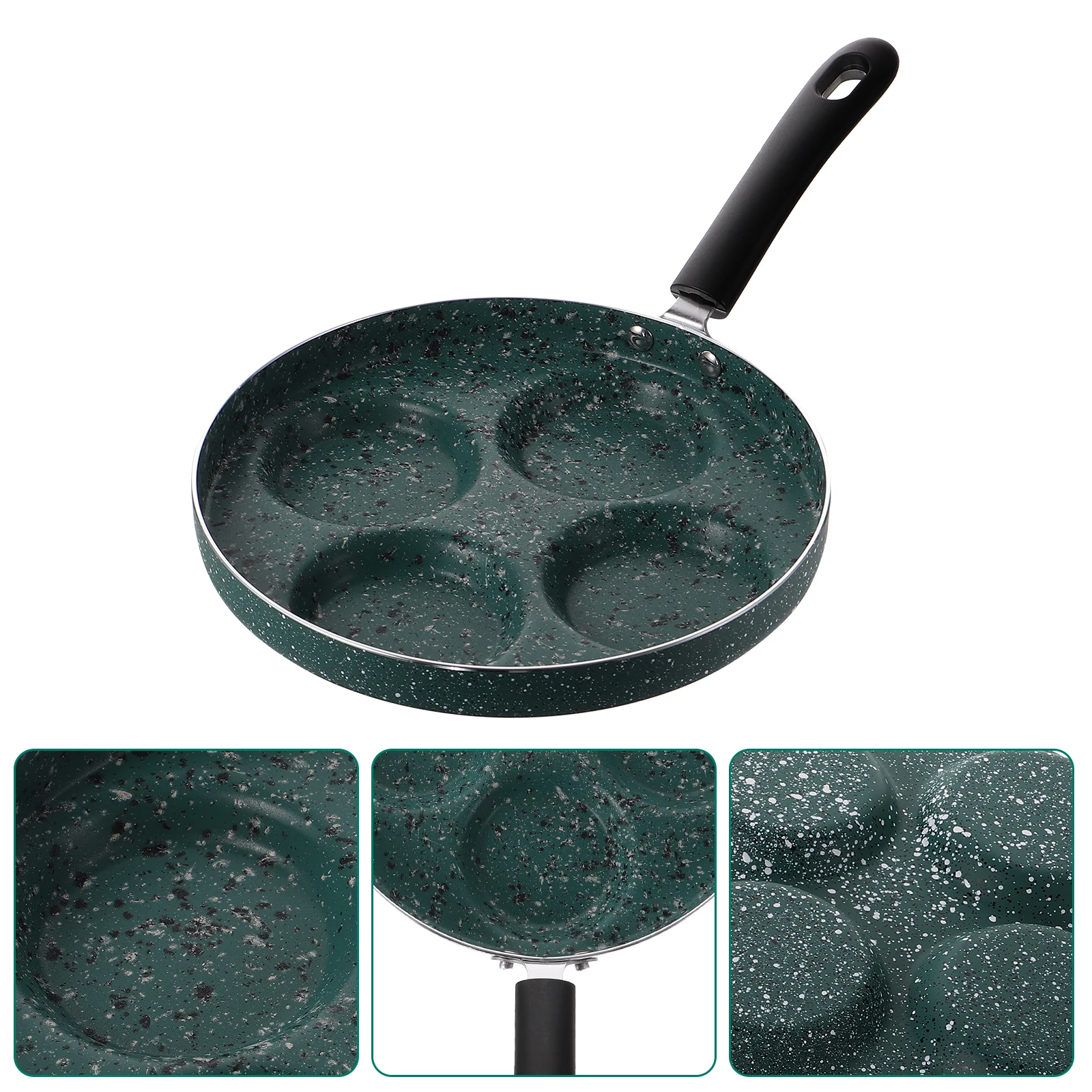 

Non-stick Frying Long Handle Heat Resistant Household Kitchen Groove Design Pan Wear-resistant Bottom Easy Cleaning