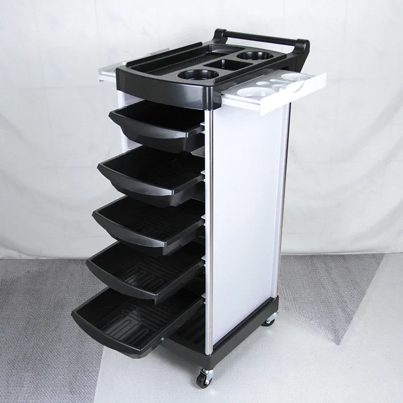 

Italian Style Beauty Salon Modern Trolley Multifunctional Designer Barber Shop Trolley Originality Furniture Skjuta En Vagn HBSC
