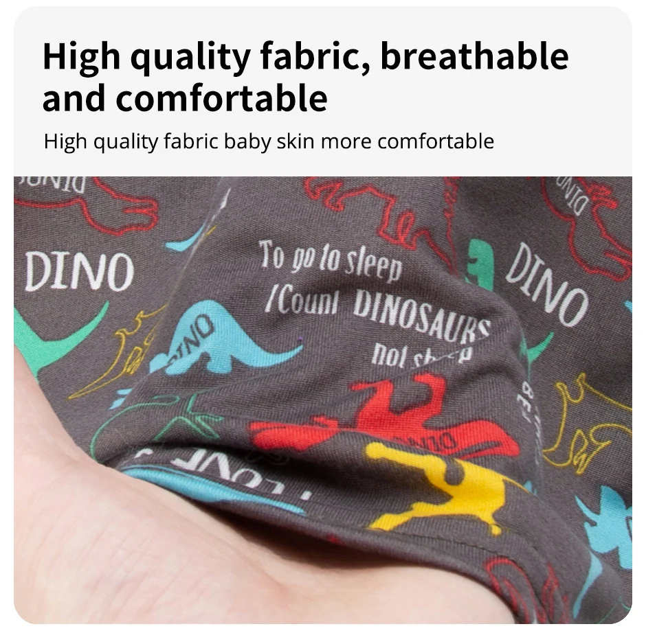 2-teilige Sommer-Kinder-Spaß-bedruckte Shorts mit kurzen Ärmeln, Anzug für Jungen, buntes Dinosaurier-Top, Mädchen, süß und schön, elastische Taille, kurz – Detail 8