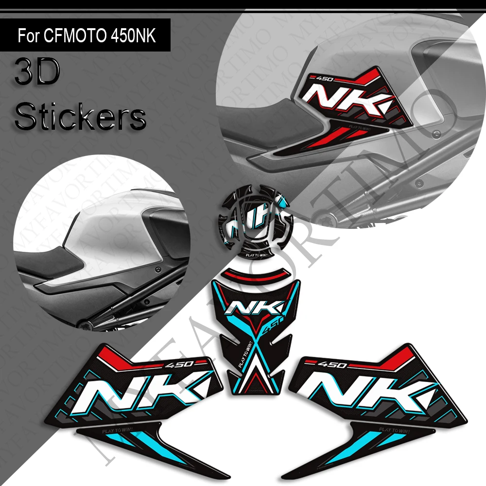 

Motorcycle For CFMOTO 450NK CF MOTO 450 NK 2024 2025 Tank Pad Side Grips Gas Fuel Oil Knee Protector Stickers Decals