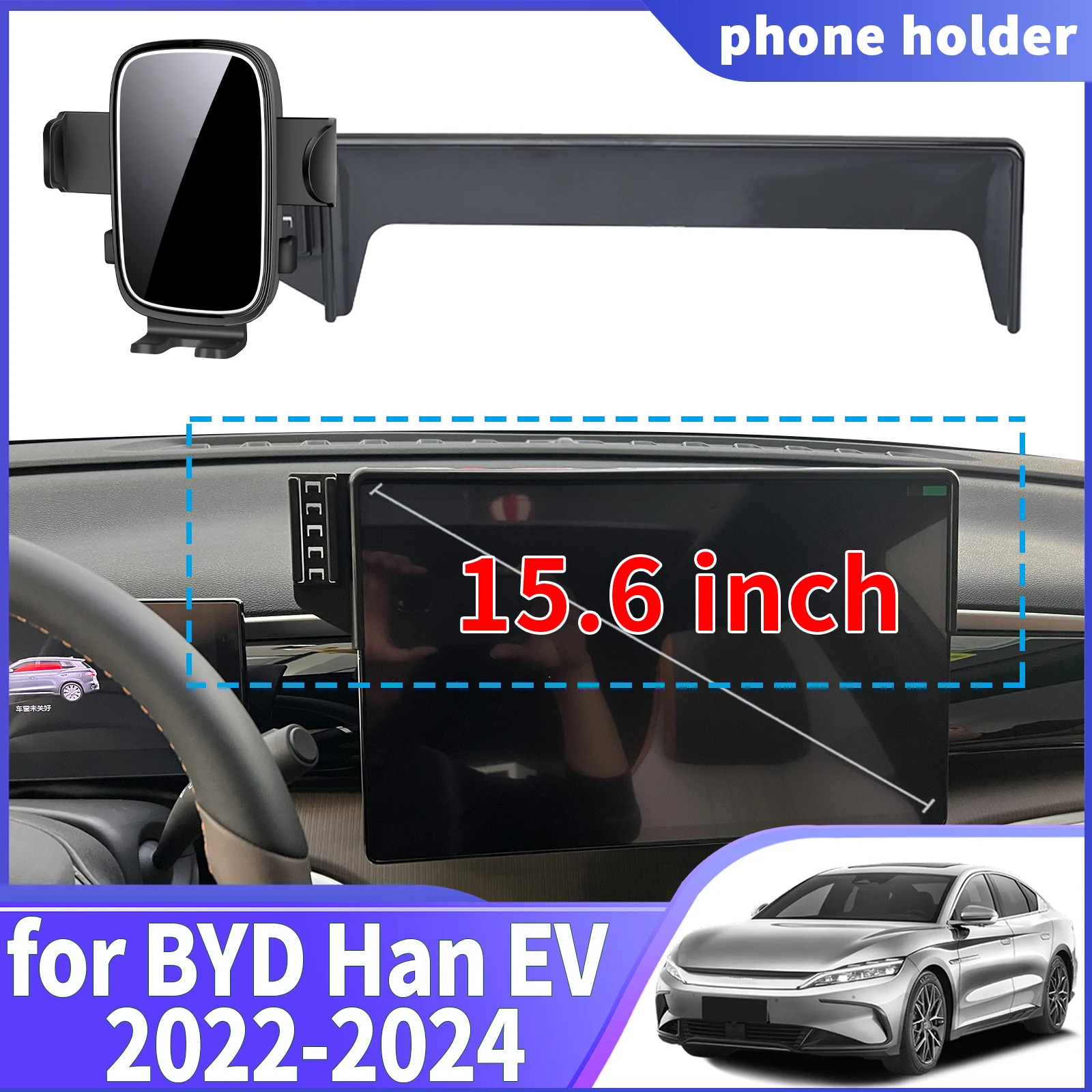 

fit for BYD Han EV 2022 2023 2024 15.6inch ​​​​​​Navigation Phone Holder Mount Customized Car accessoires
