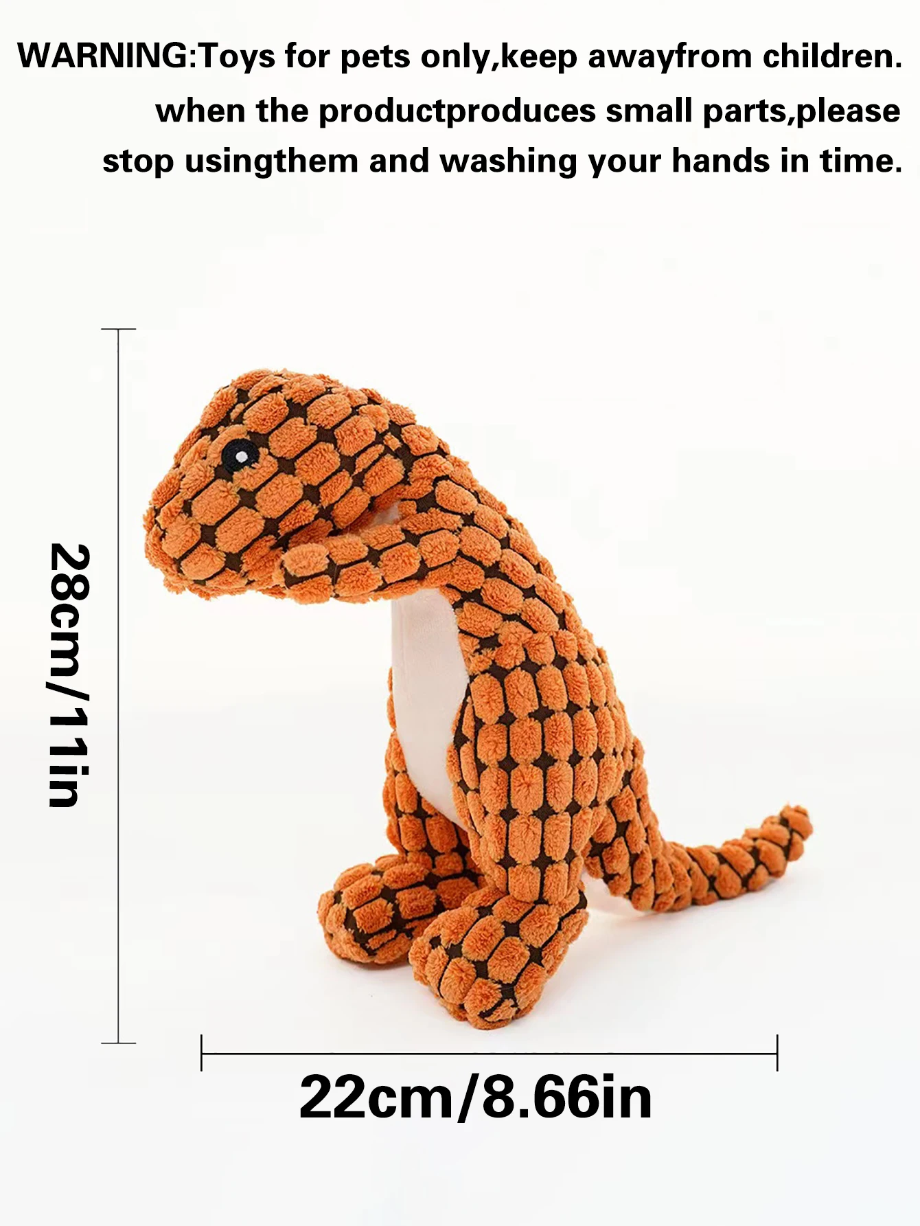 1 pet plush toy in the shape of a dinosaur dog bite resistant teeth sound toy to accompany the play dog toy