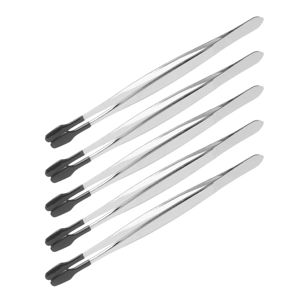 NOLITOY 5 قطعة ملاقط ختم من الفولاذ المقاوم للصدأ لجامعي أدوات توزيع الرموش الحرفية أداة دقيقة لقط المعادن #6