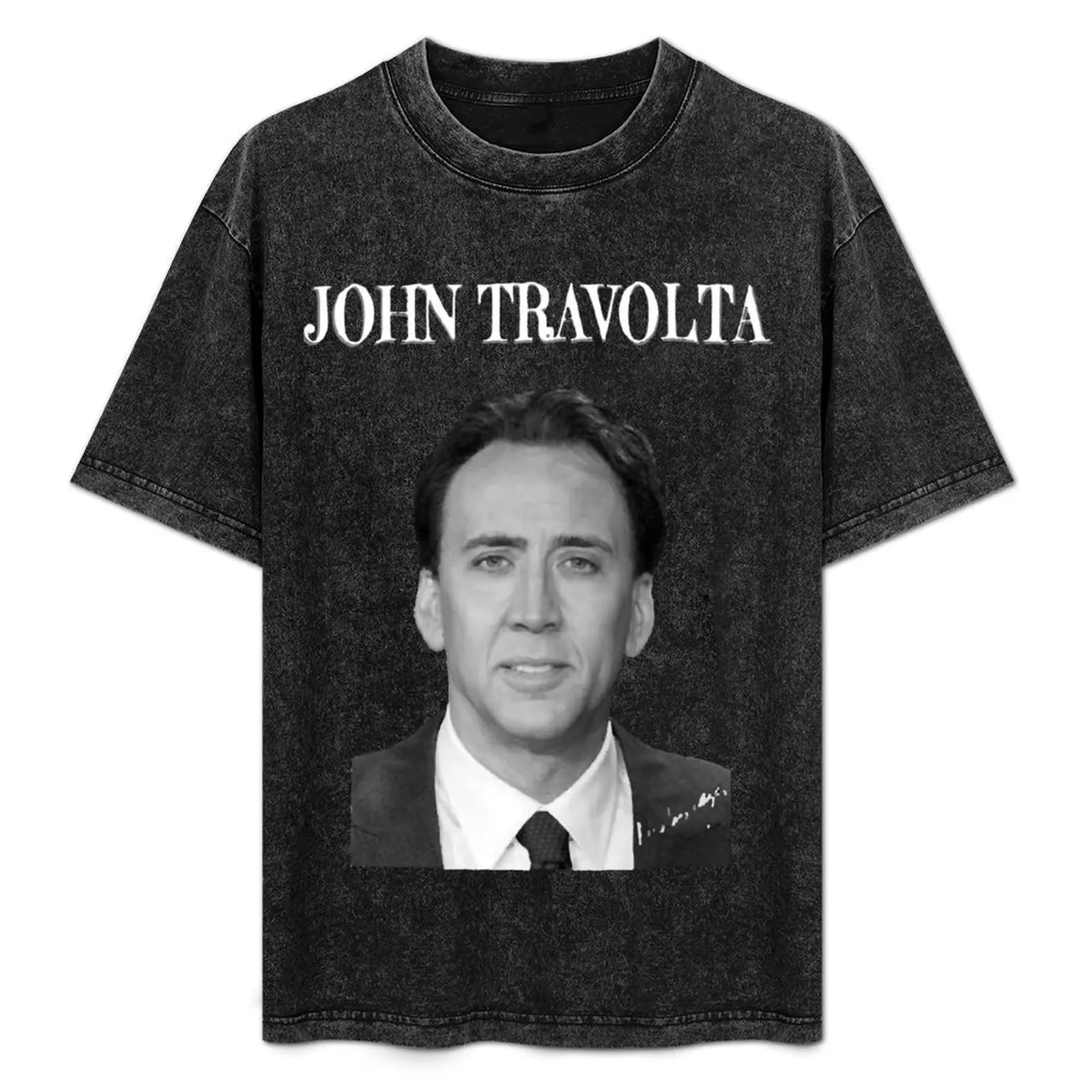 Nicholas Cage as John Travolta - Nicolas Cage - Nick Cage - Nic T-Shirt Casual Daily Outfit T-Shirt