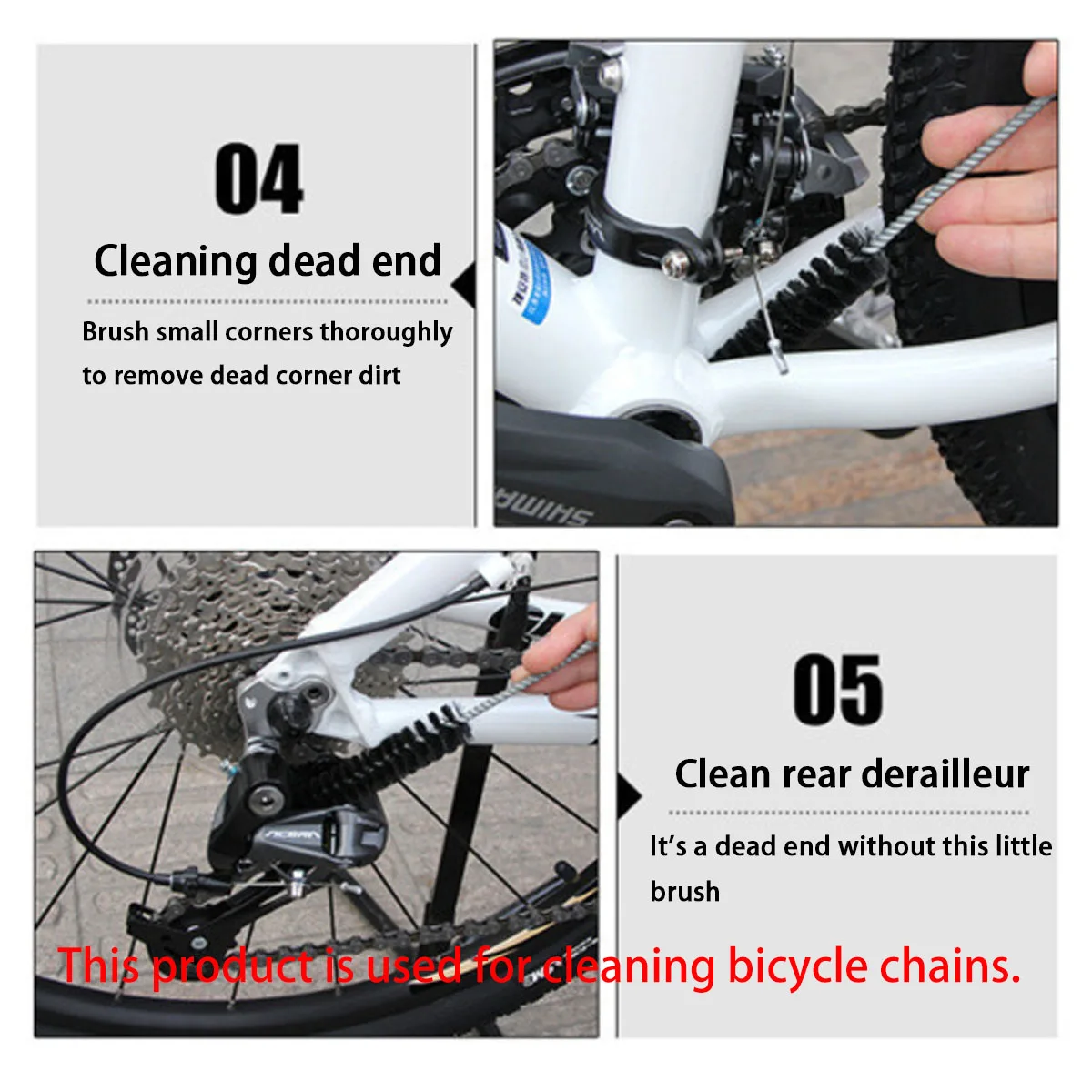 Fahrradketten-Reinigungsset, Reinigungstuch für Fahrrad-, Motorrad- und Elektrofahrzeugketten – Detail 6