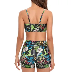 Print Separate Swimsuits Tankini Set Female Swimwear 2022 Sports Beach Wear Two-Piece Bathing Suit Pool Women Swimming Suit